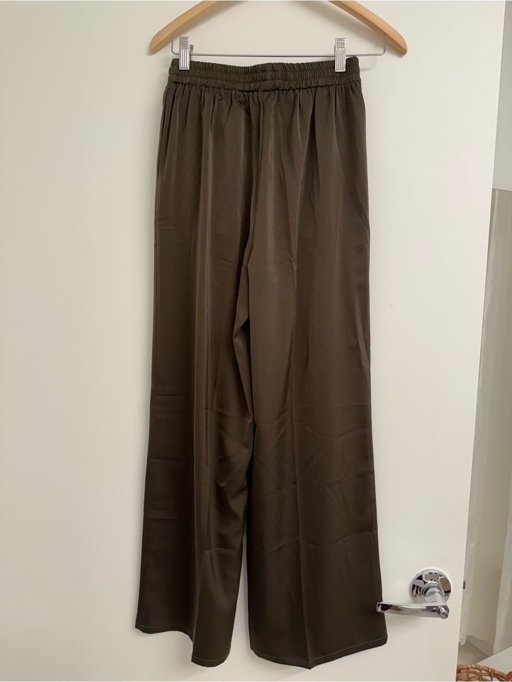 COMMENSE Dark Green Asymmetric Wrap Top & Pants Set S - Picture 9 of 9